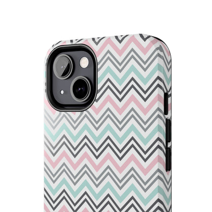 Pastel Chevron print design Tough Phone Case compatible with a large variety of iphone models