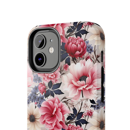 Elegant Blooms Digital print Design Tough Phone Case compatible with a large variety of iPhone models, Gift, Phone Case