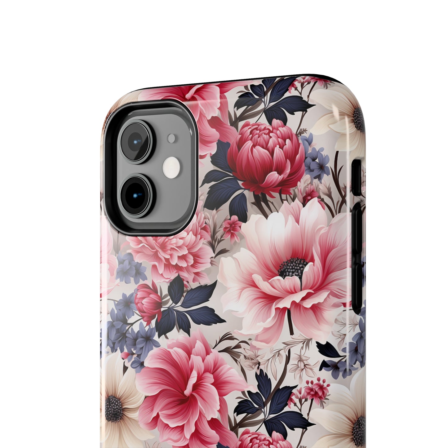 Elegant Blooms Digital print Design Tough Phone Case compatible with a large variety of iPhone models, Gift, Phone Case