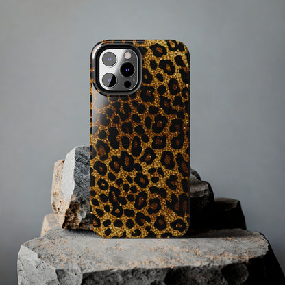 Cheetah Print design Tough Phone Case compatible with a large variety of iPhone models, Birthday Gift, Phone Case