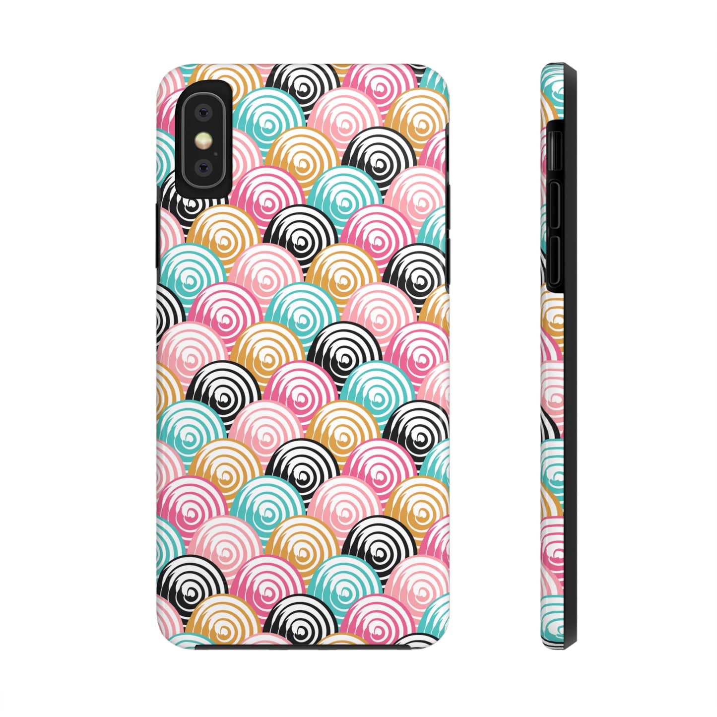 Rainbow Swirls Pattern design Tough Phone Case compatible with a large variety of iphone models