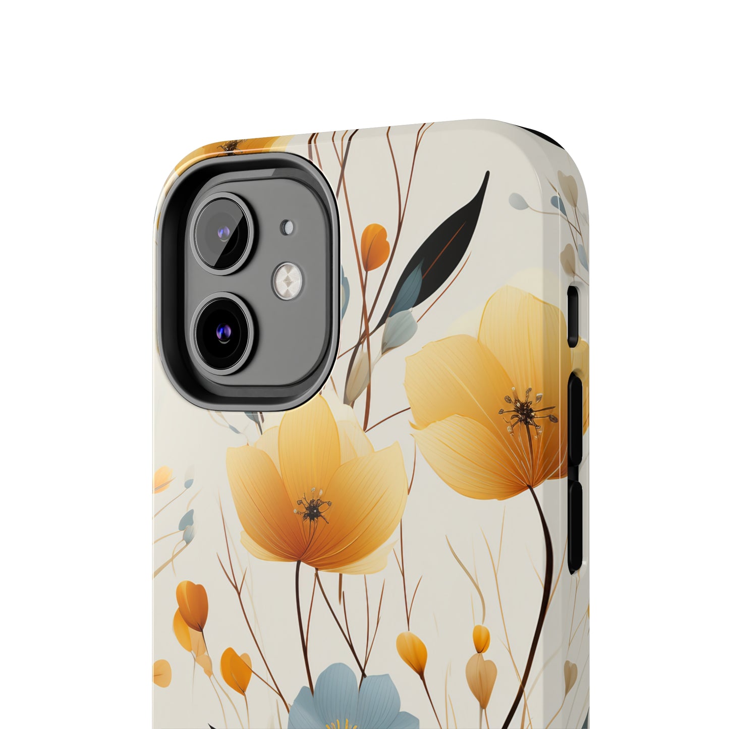 Wildflowers Muted Tones Digital print Design Tough Phone Case compatible with a large variety of iPhone models, Gift, Phone Case