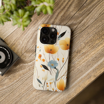 Wildflowers Muted Tones Digital print Design Tough Phone Case compatible with a large variety of iPhone models, Gift, Phone Case