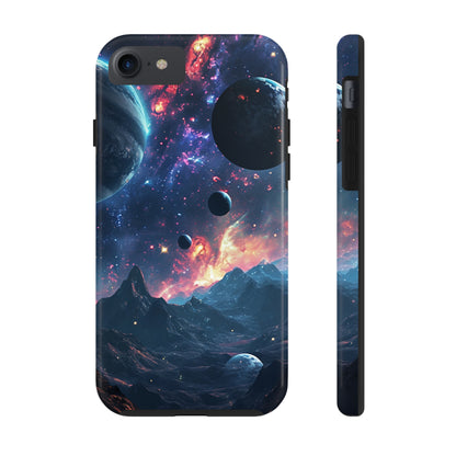 Galaxy Themed Digital print Design Tough Phone Case compatible with a large variety of iPhone models, Gift, Phone Case