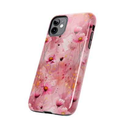 Pastel Grunge Floral pattern iPhone Case, Aesthetic Phone Cover, Artsy Floral Design, Protective Phone Cover compatible with a large variety of iPhone models, Phone Case, Gift