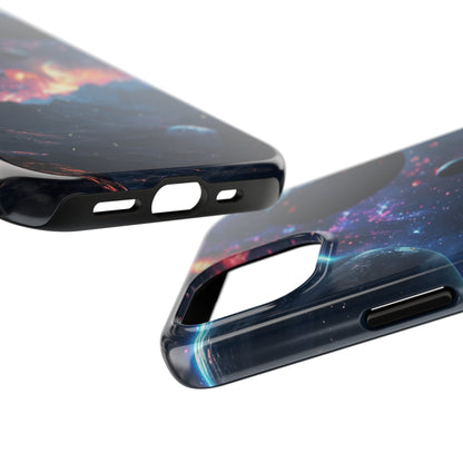 Galaxy Themed Digital print Design Tough Phone Case compatible with a large variety of iPhone models, Gift, Phone Case