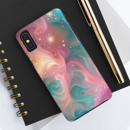 Pastel Pattern Design Tough Phone Case compatible with a large variety of iPhone models, Phone Case, Gift