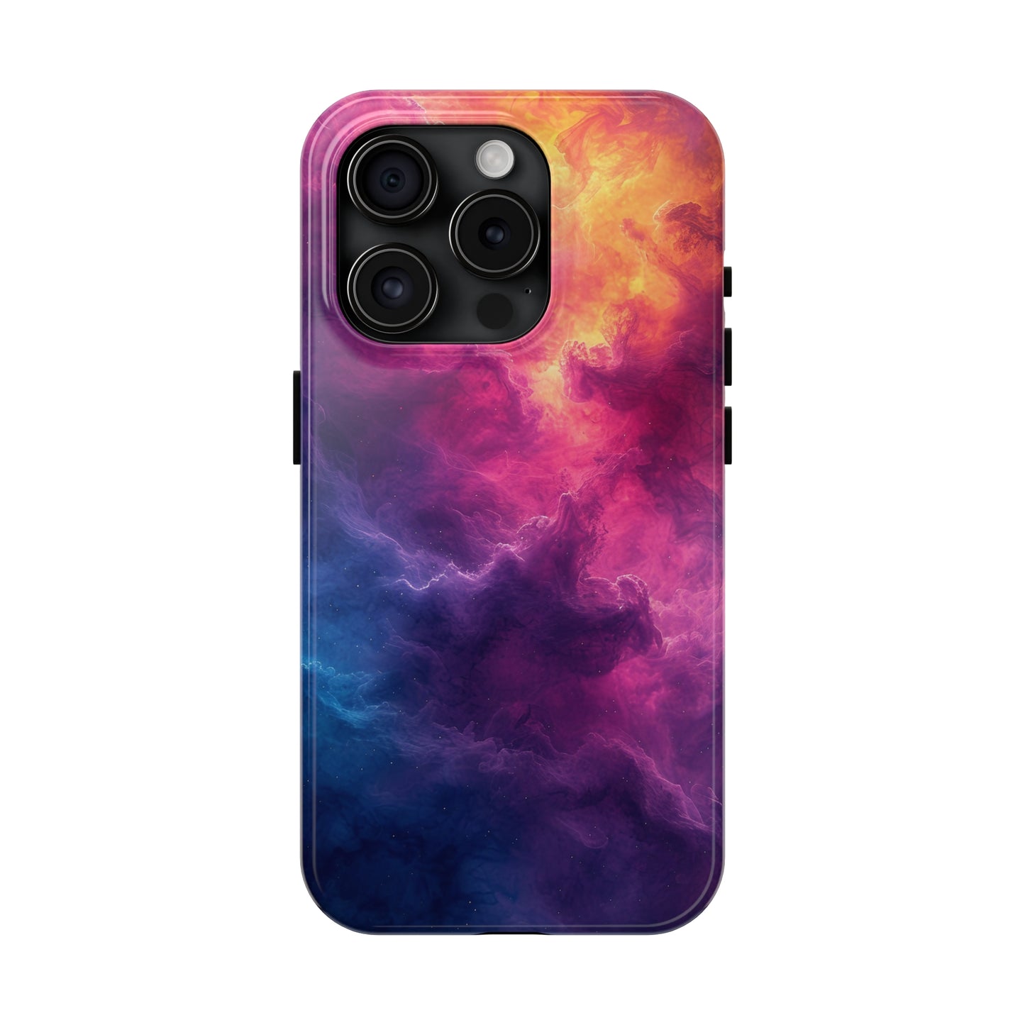 Abstract Art Colorful Nebula Design Phone Case- Lightweight, Impact Resistant Cover for iPhone 6, 6s, 12, 13, 14, 15