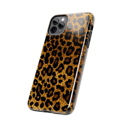 Cheetah Print design Tough Phone Case compatible with a large variety of iPhone models, Birthday Gift, Phone Case