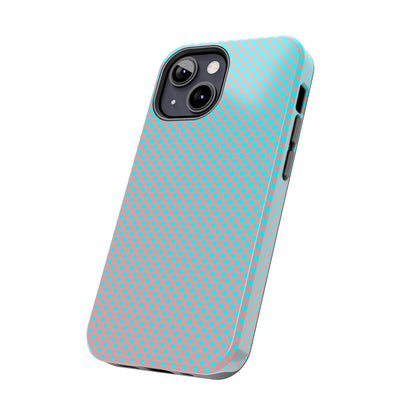 Pink and Blue Ombre Polka Dot Design Tough Phone Case compatible with a large variety of iphone models, Gift, Phone Case