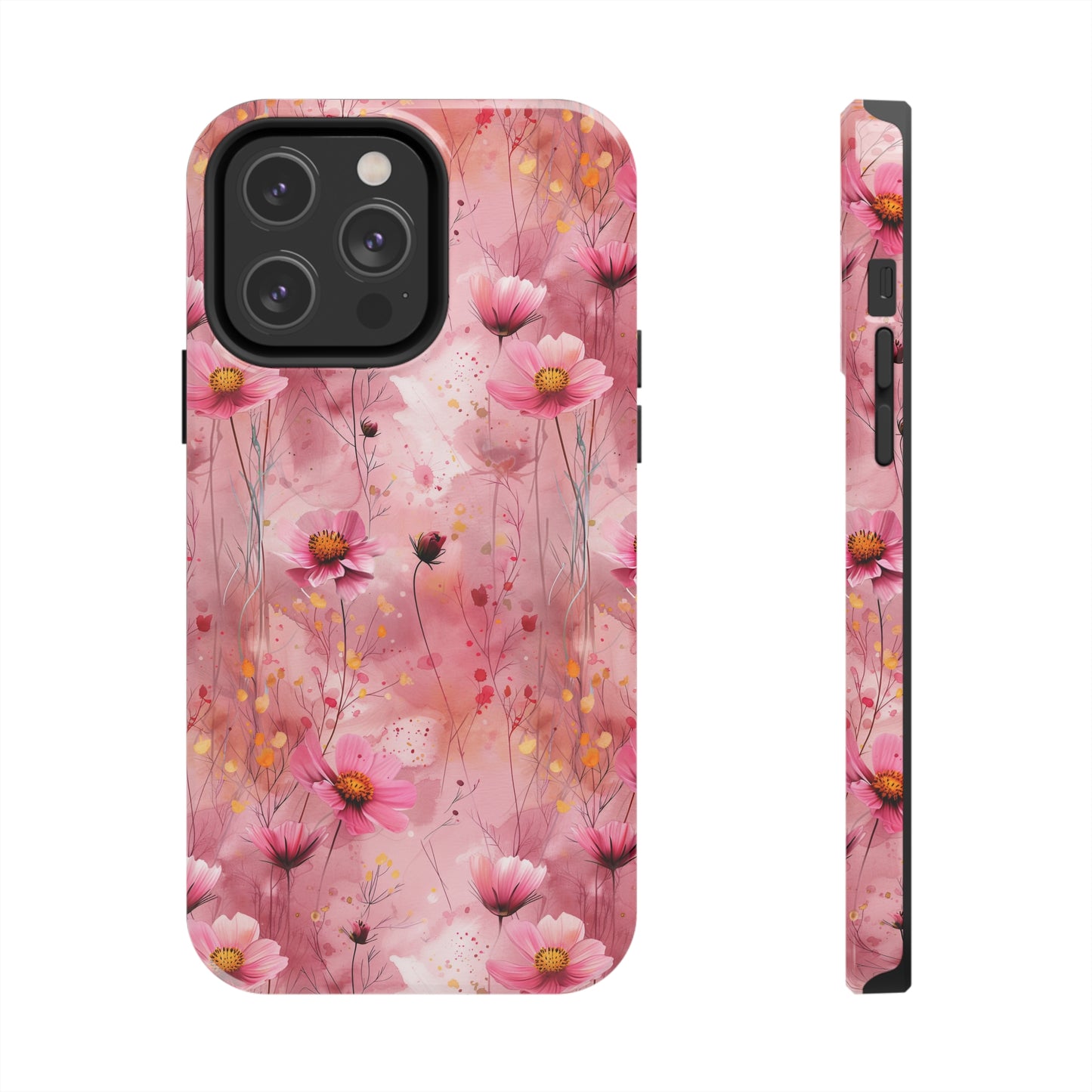 Pastel Grunge Floral pattern iPhone Case, Aesthetic Phone Cover, Artsy Floral Design, Protective Phone Cover compatible with a large variety of iPhone models, Phone Case, Gift