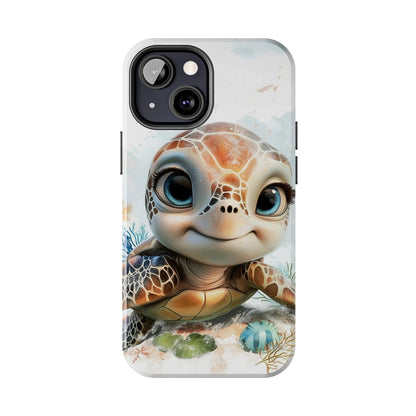 Cute Sea Turtle print Design Tough Phone Case compatible with a large variety of iPhone models, Gift, Phone Case