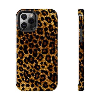 Cheetah Print design Tough Phone Case compatible with a large variety of iPhone models, Birthday Gift, Phone Case