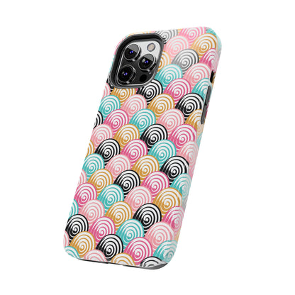 Rainbow Swirls Pattern design Tough Phone Case compatible with a large variety of iphone models