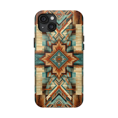 Native American Pattern Design Tough Phone Case compatible with a large variety of iPhone models, Gift, Phone Case