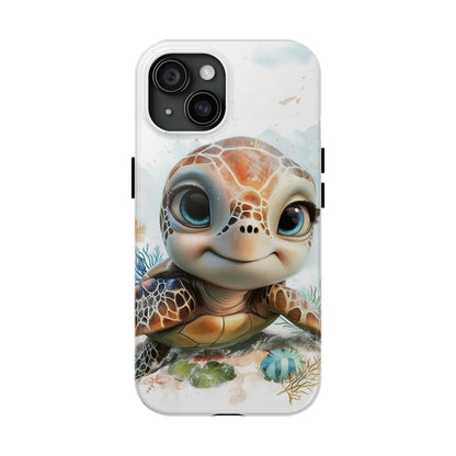 Cute Sea Turtle print Design Tough Phone Case compatible with a large variety of iPhone models, Gift, Phone Case