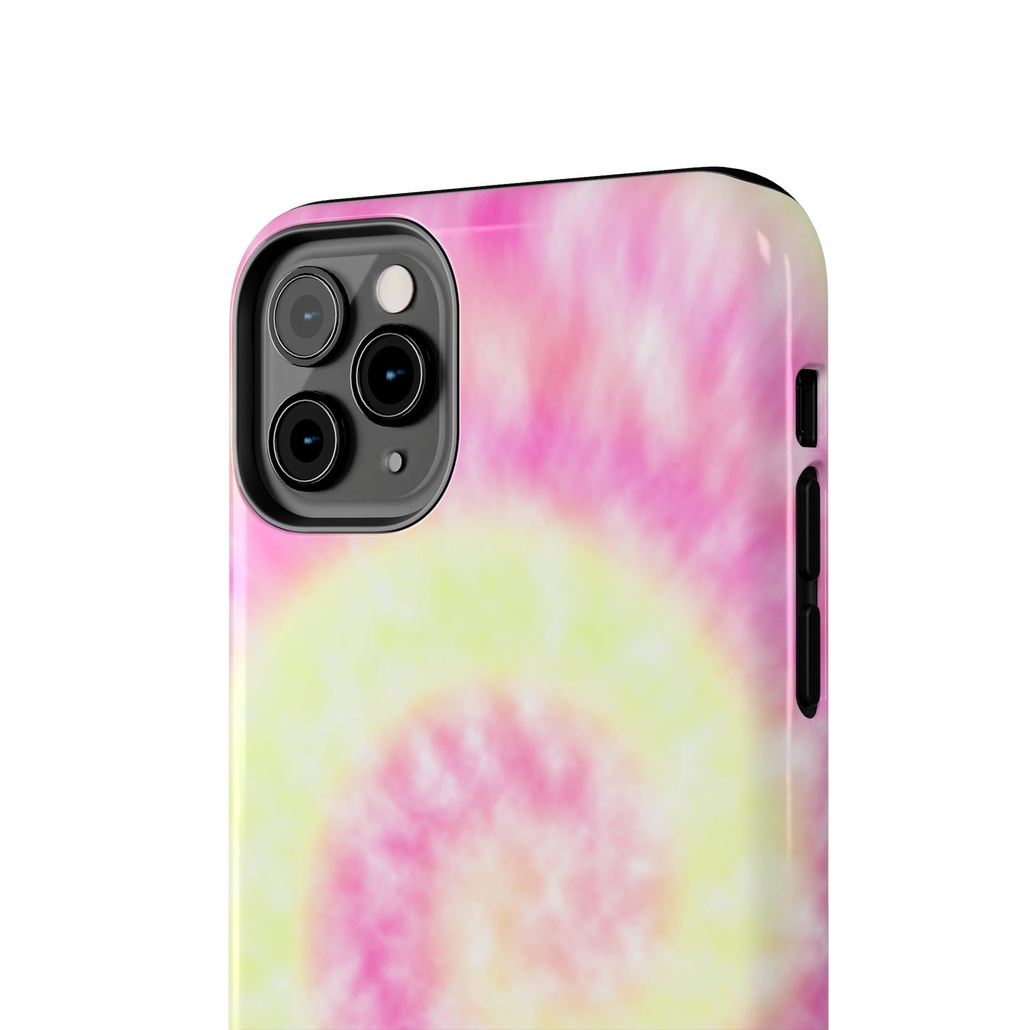 Pink and Yellow Tie Dye Design Phone Case- Lightweight, Impact Resistant Cover for iPhone 6, 6s, 12, 13, 14, 15