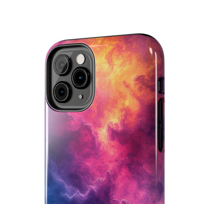 Abstract Art Colorful Nebula Design Phone Case- Lightweight, Impact Resistant Cover for iPhone 6, 6s, 12, 13, 14, 15