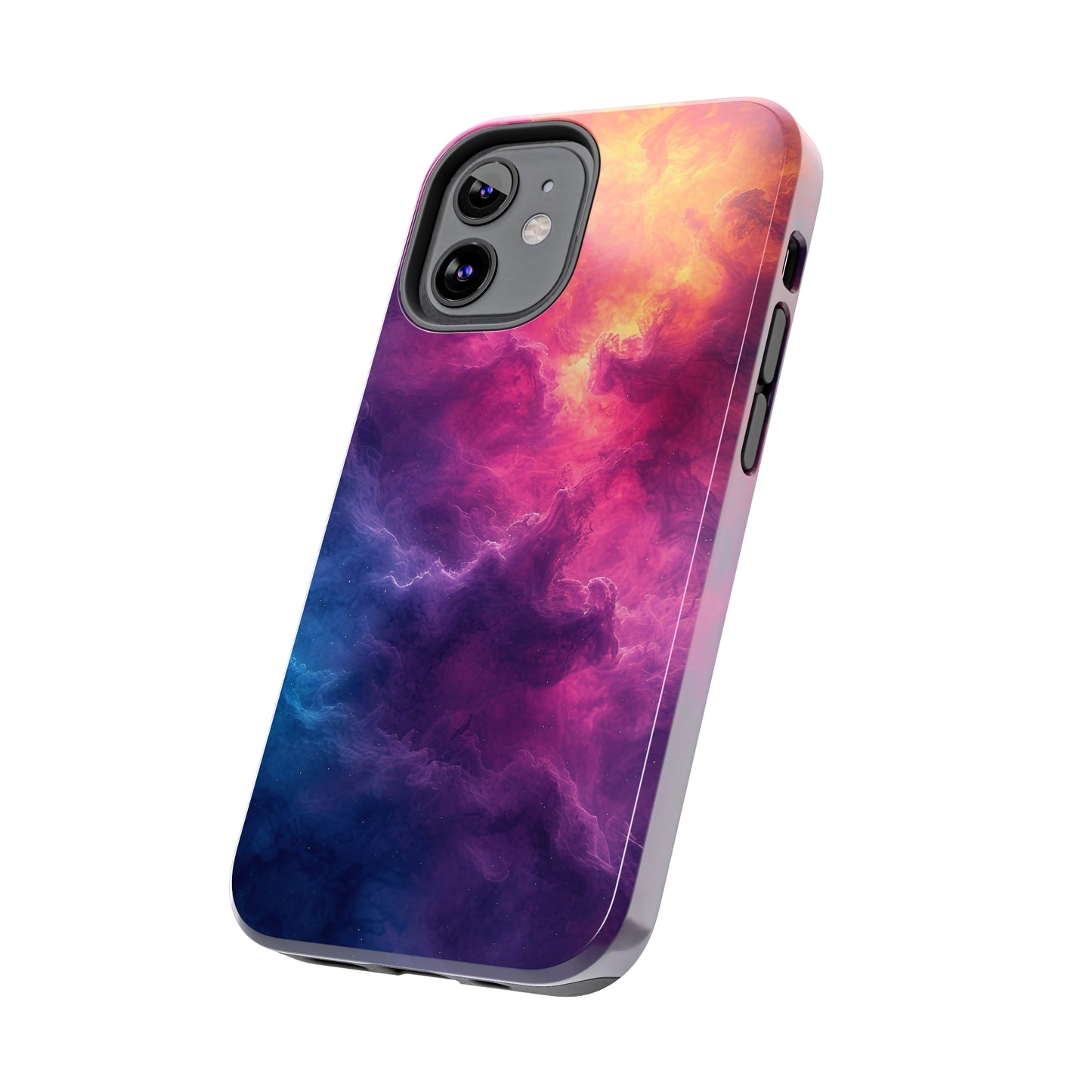 Abstract Art Colorful Nebula Design Phone Case- Lightweight, Impact Resistant Cover for iPhone 6, 6s, 12, 13, 14, 15