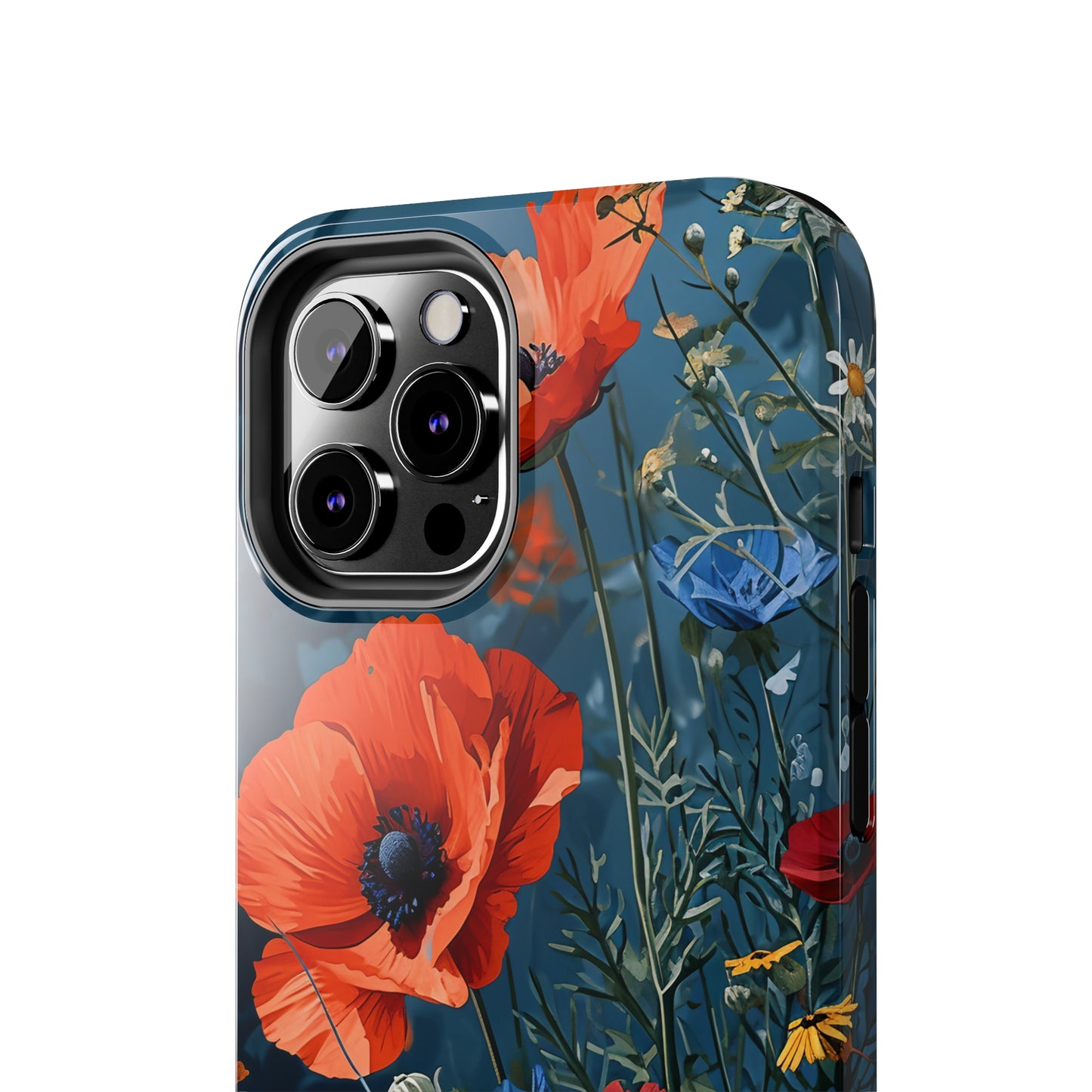 Wildflowers Vibrant Tones Digital print Design Tough Phone Case compatible with a large variety of iPhone models, Gift, Phone Case