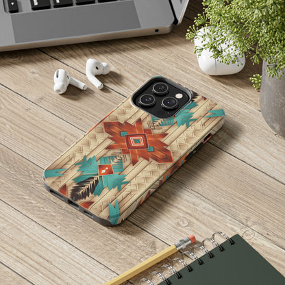 Beautiful Native American Pattern Design Tough Phone Case compatible with a large variety of iPhone models, Gift, Phone Case