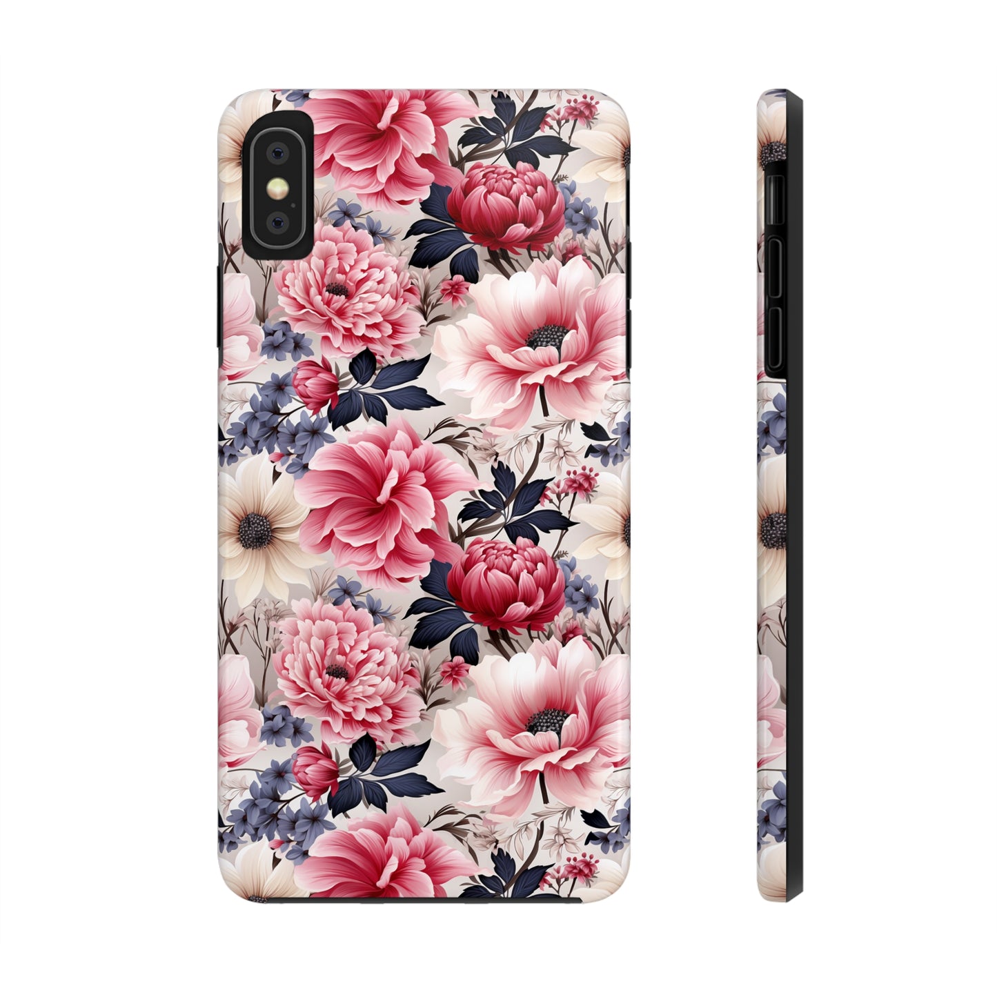 Elegant Blooms Digital print Design Tough Phone Case compatible with a large variety of iPhone models, Gift, Phone Case