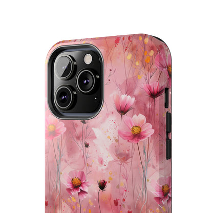 Pastel Grunge Floral pattern iPhone Case, Aesthetic Phone Cover, Artsy Floral Design, Protective Phone Cover compatible with a large variety of iPhone models, Phone Case, Gift