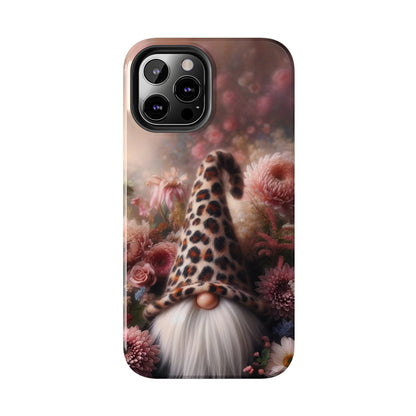 Leopard Print Fantasy Gnome Design Phone Case- Lightweight, Impact Resistant Cover for iPhone 6, 6s, 12, 13, 14, 15