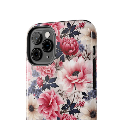 Elegant Blooms Digital print Design Tough Phone Case compatible with a large variety of iPhone models, Gift, Phone Case