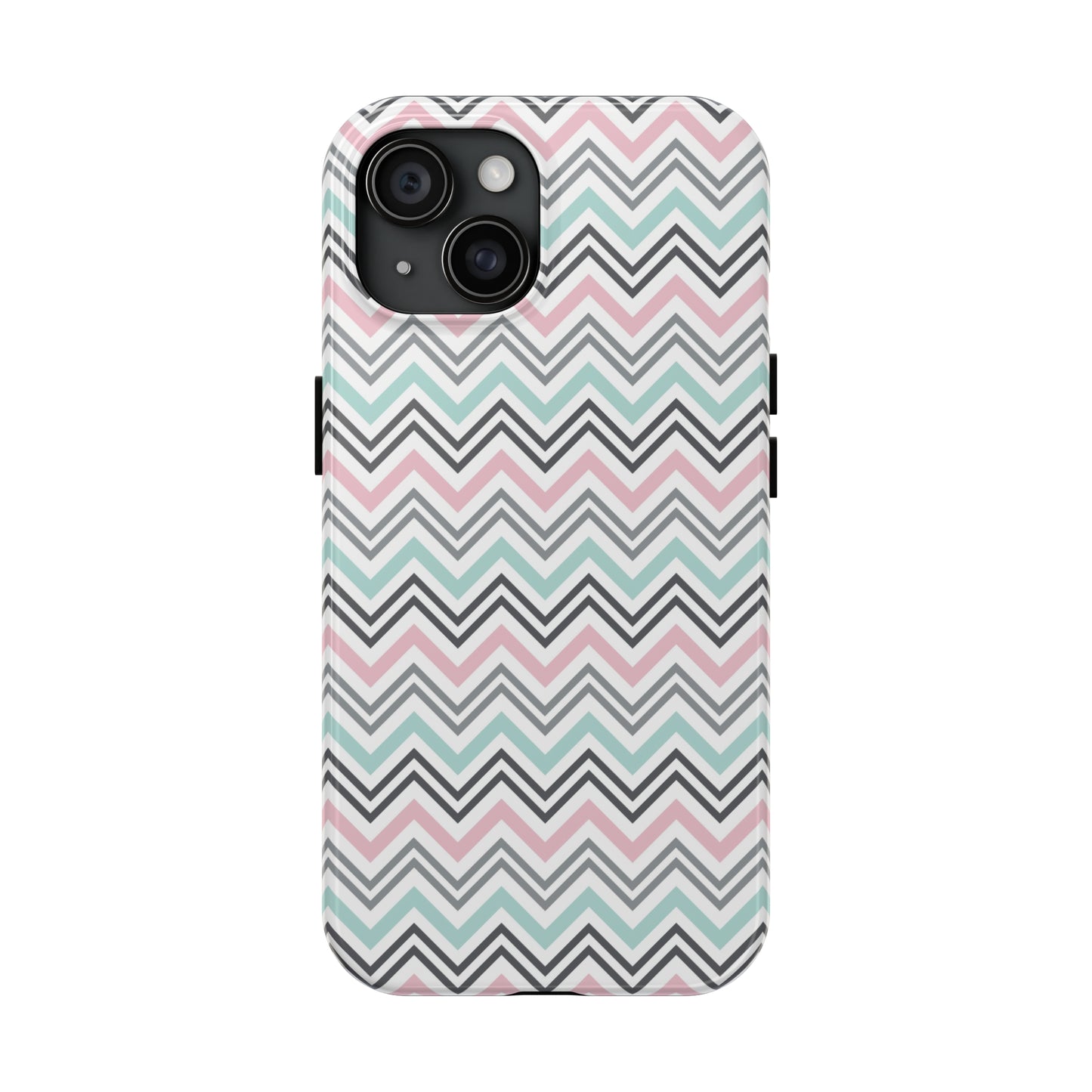 Pastel Chevron print design Tough Phone Case compatible with a large variety of iphone models