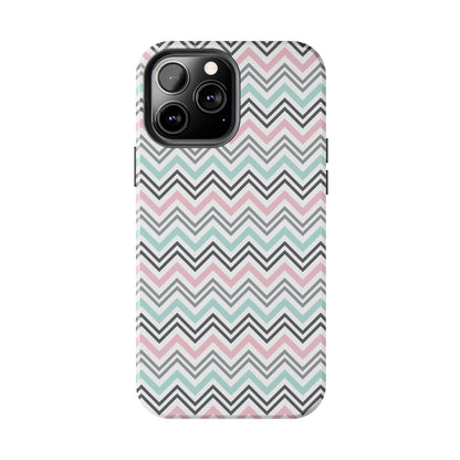 Pastel Chevron print design Tough Phone Case compatible with a large variety of iphone models