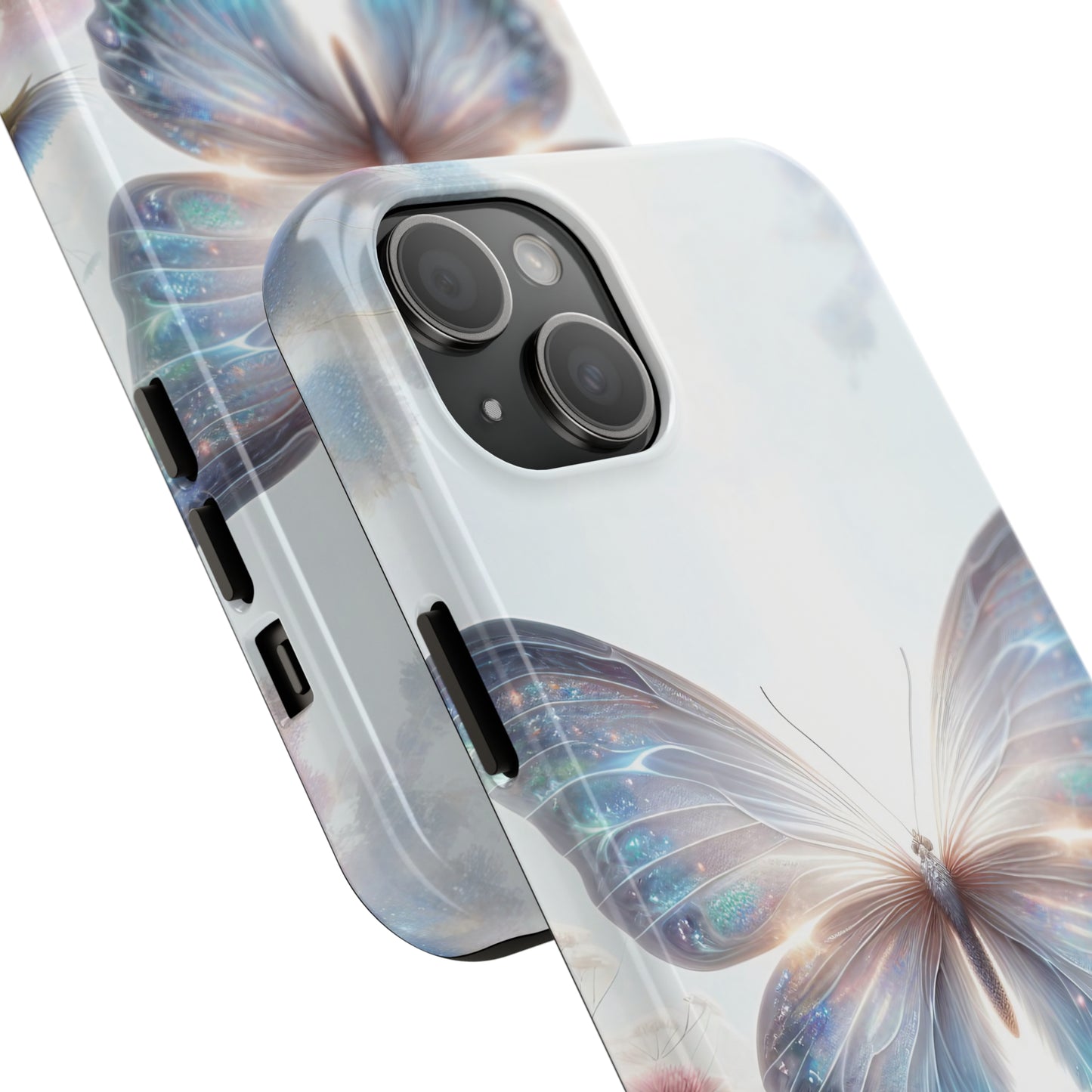 Fantasy Butterfly and Floral design Tough Phone Case compatible with a large variety of iphone models