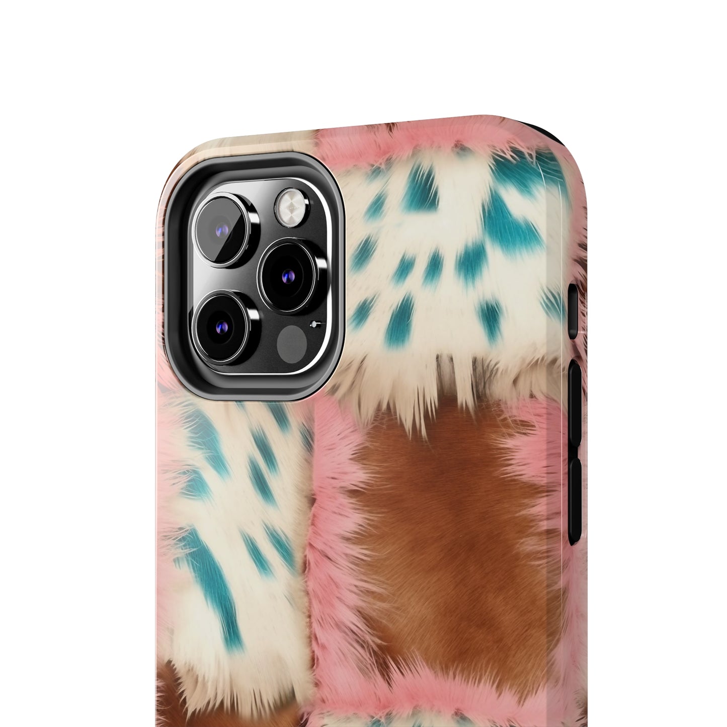 Modern Cowgirl Cowhide Design Pattern Print Tough Phone Case compatible with a large variety of phone models, Phone Case, Gift