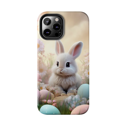 Cute Easter Bunny Pattern Design Tough Phone Case compatible with a large variety of iPhone models, Gift, Phone Case