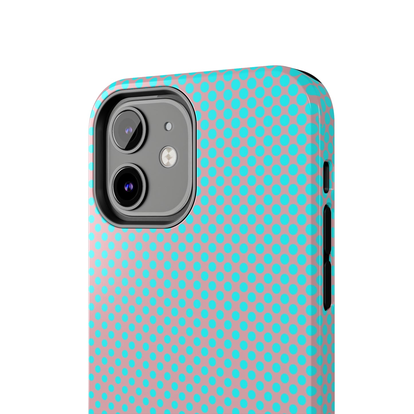 Pink and Blue Ombre Polka Dot Design Tough Phone Case compatible with a large variety of iphone models, Gift, Phone Case