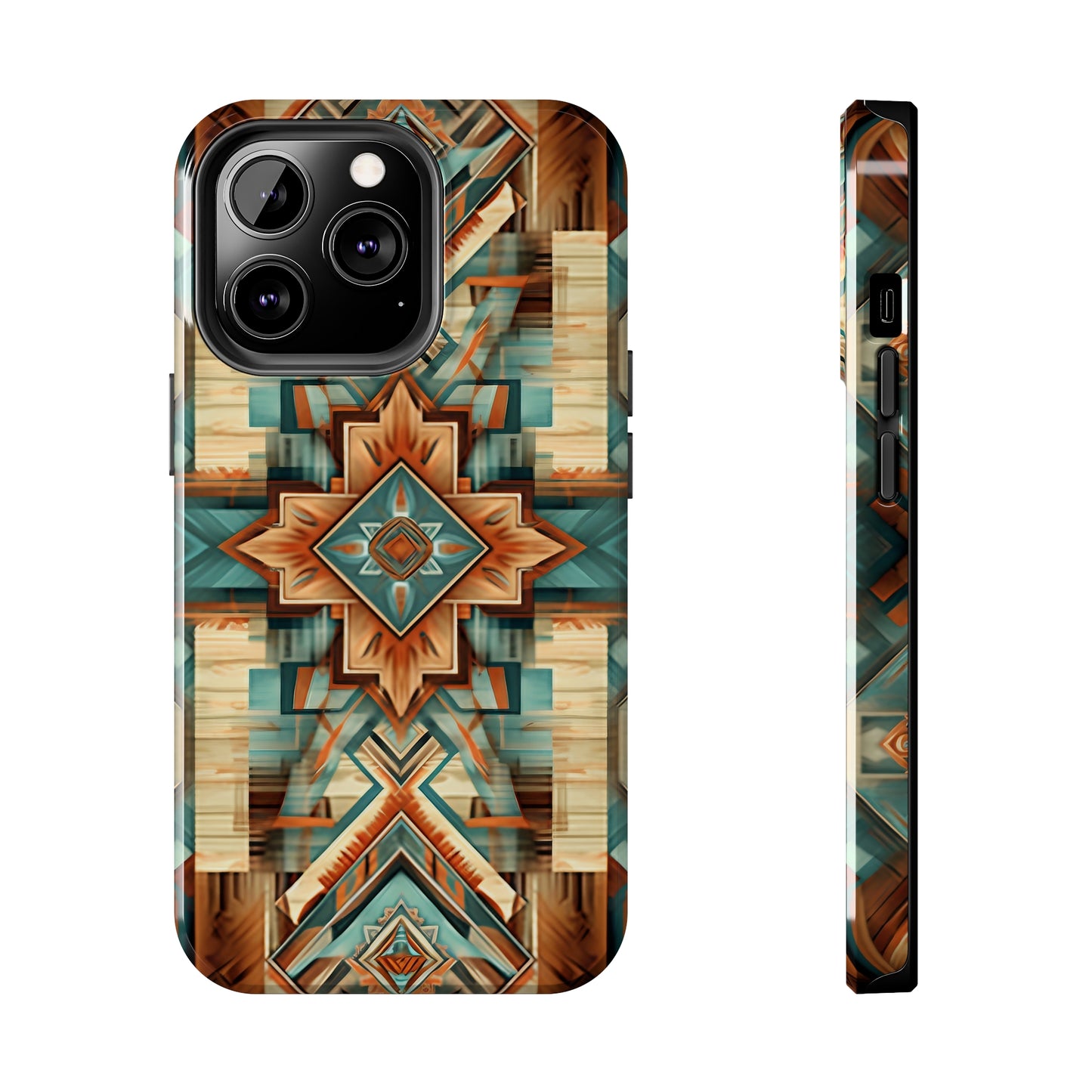 Native American Pattern Design Tough Phone Case compatible with a large variety of iPhone models, Gift, Phone Case