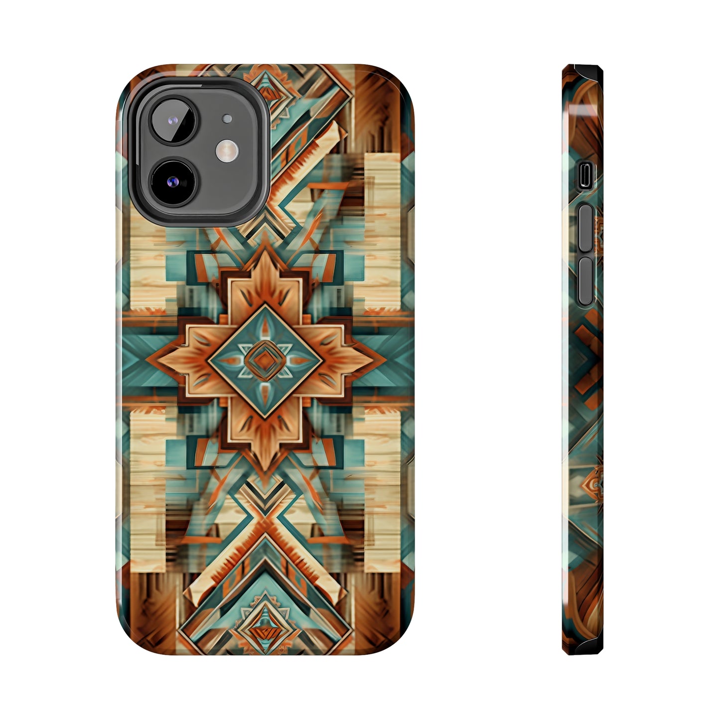 Native American Pattern Design Tough Phone Case compatible with a large variety of iPhone models, Gift, Phone Case