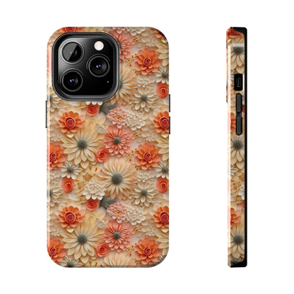 3D Wildflower Floral Pattern print design Phone Case- Lightweight, Impact Resistant Cover for iPhone 6, 6s, 12, 13, 14, 15