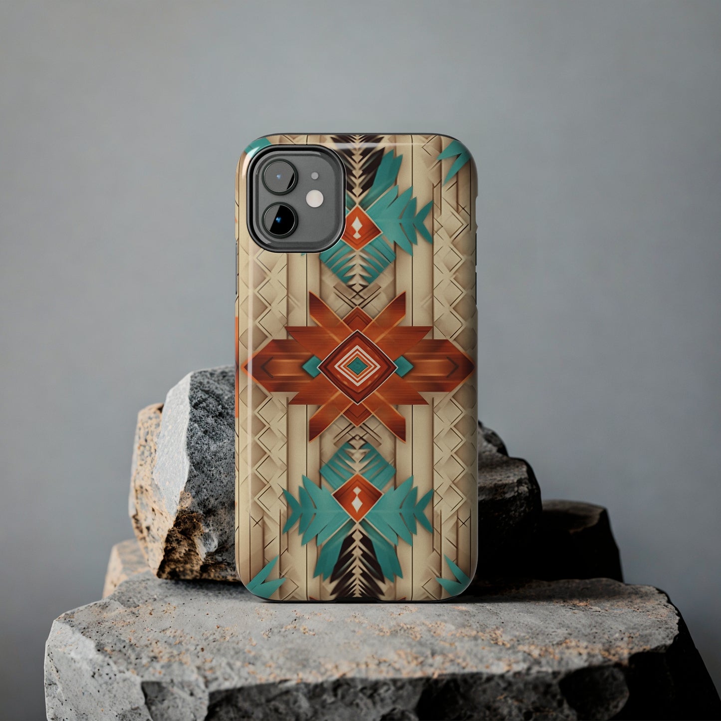 Beautiful Native American Pattern Design Tough Phone Case compatible with a large variety of iPhone models, Gift, Phone Case