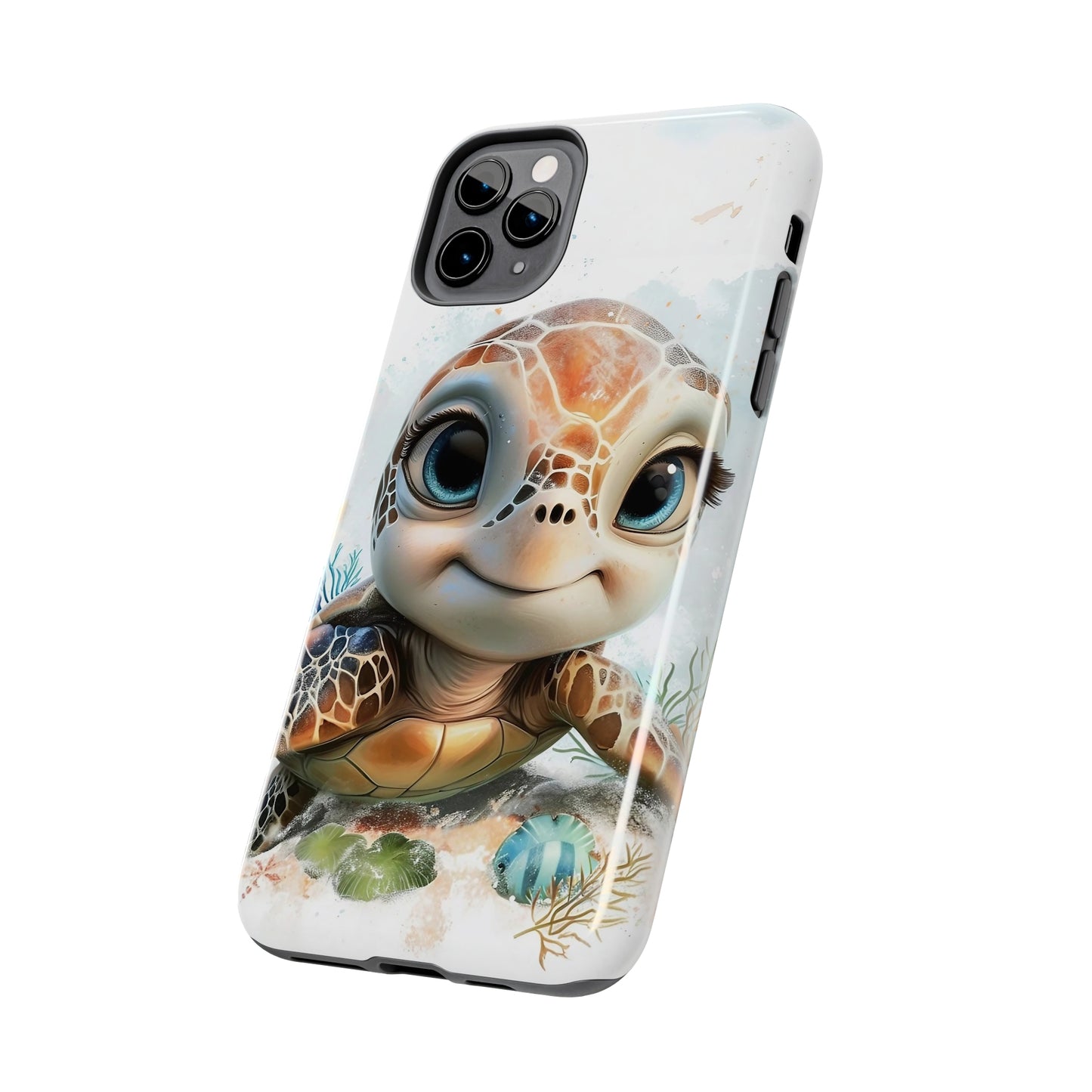 Cute Sea Turtle print Design Tough Phone Case compatible with a large variety of iPhone models, Gift, Phone Case