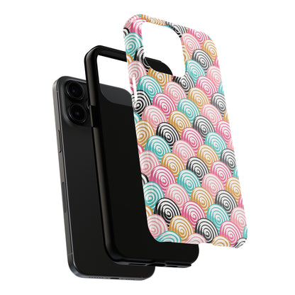 Rainbow Swirls Pattern design Tough Phone Case compatible with a large variety of iphone models