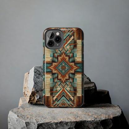 Native American Pattern Design Tough Phone Case compatible with a large variety of iPhone models, Gift, Phone Case