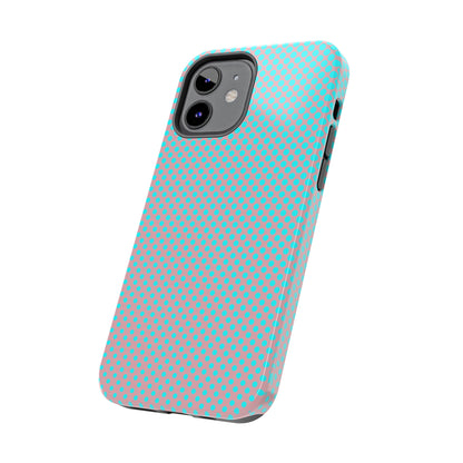 Pink and Blue Ombre Polka Dot Design Tough Phone Case compatible with a large variety of iphone models, Gift, Phone Case