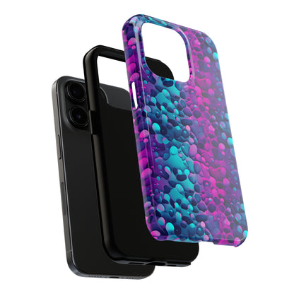 3D Bubble Print Pattern Design Tough Phone Case compatible with a large variety of iPhone models, Phone Case, Gift