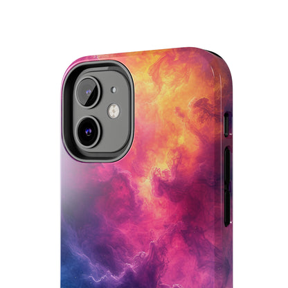 Abstract Art Colorful Nebula Design Phone Case- Lightweight, Impact Resistant Cover for iPhone 6, 6s, 12, 13, 14, 15