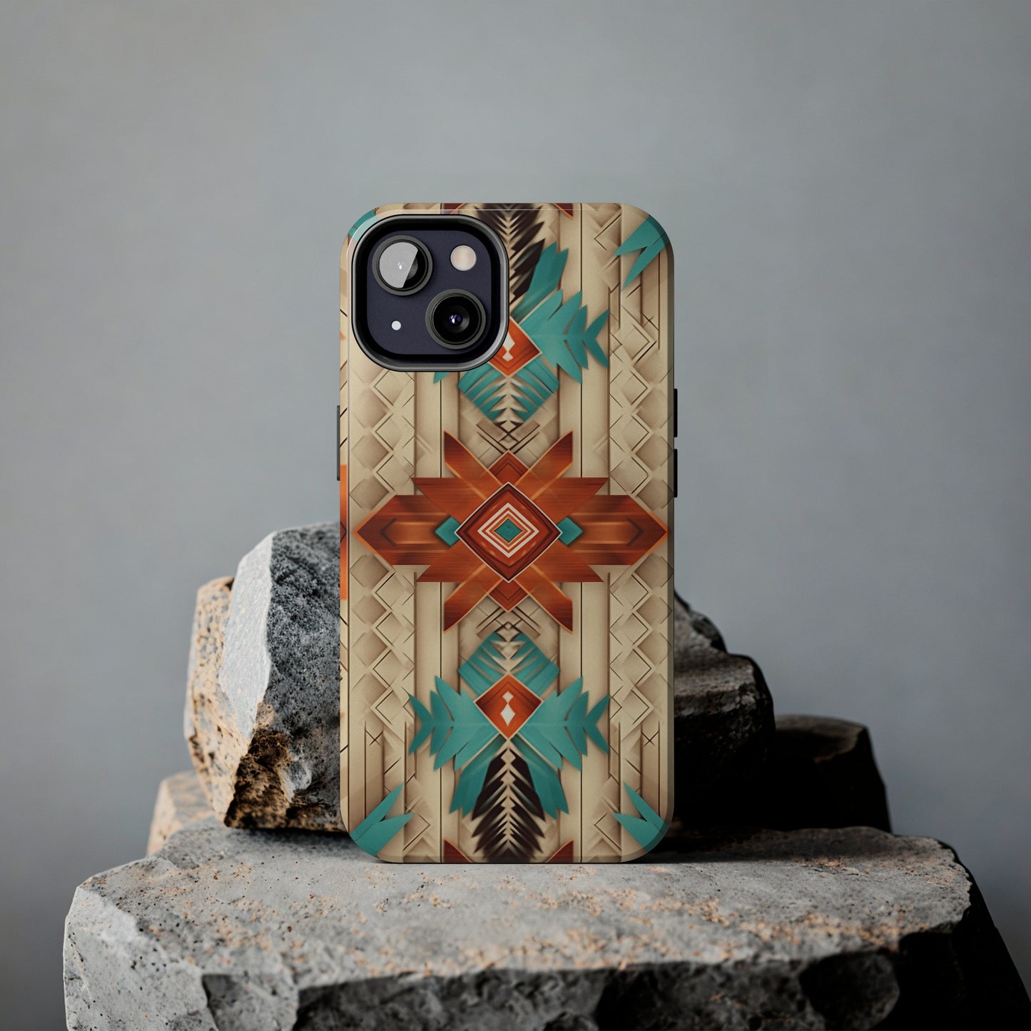 Beautiful Native American Pattern Design Tough Phone Case compatible with a large variety of iPhone models, Gift, Phone Case