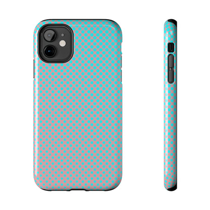 Pink and Blue Ombre Polka Dot Design Tough Phone Case compatible with a large variety of iphone models, Gift, Phone Case