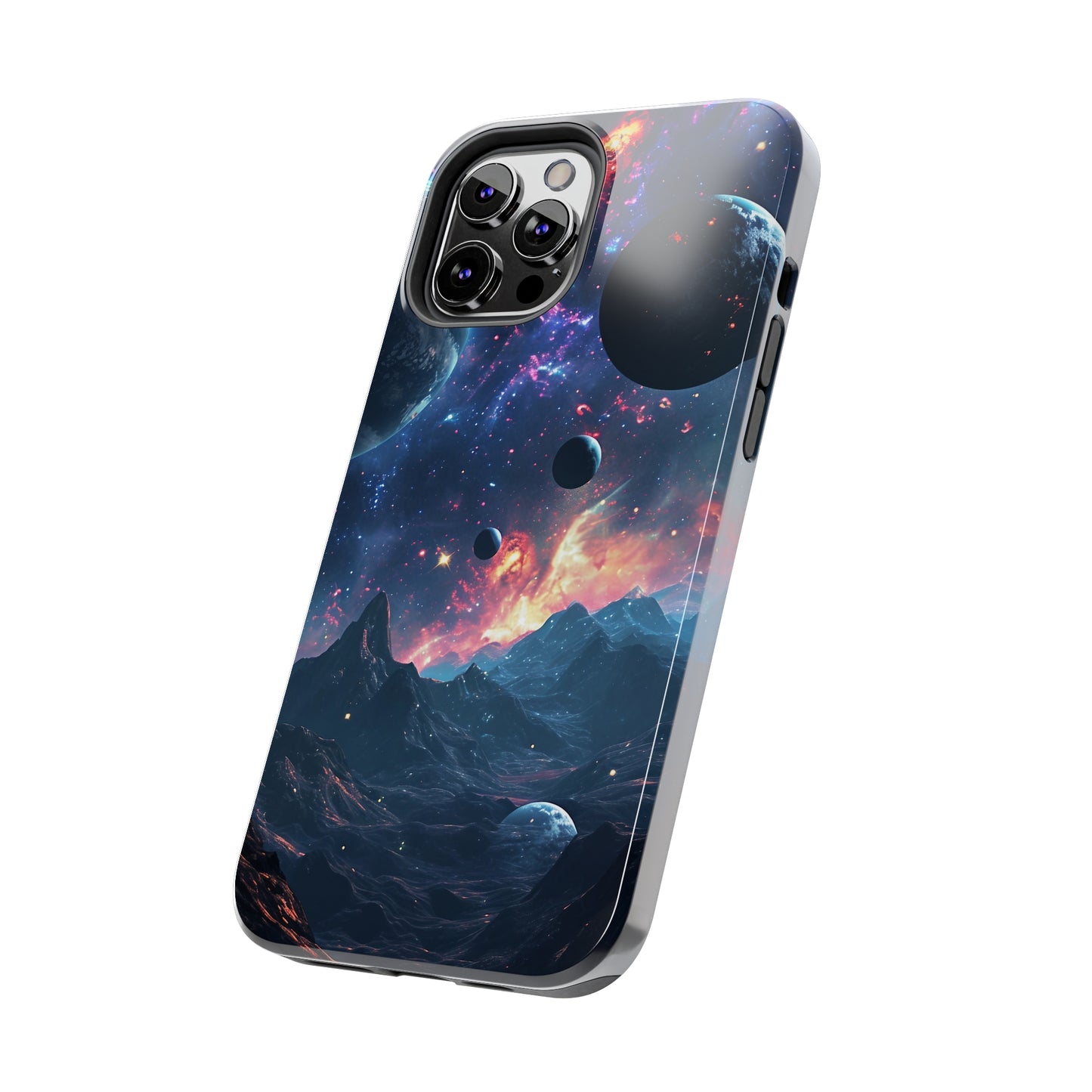 Galaxy Themed Digital print Design Tough Phone Case compatible with a large variety of iPhone models, Gift, Phone Case