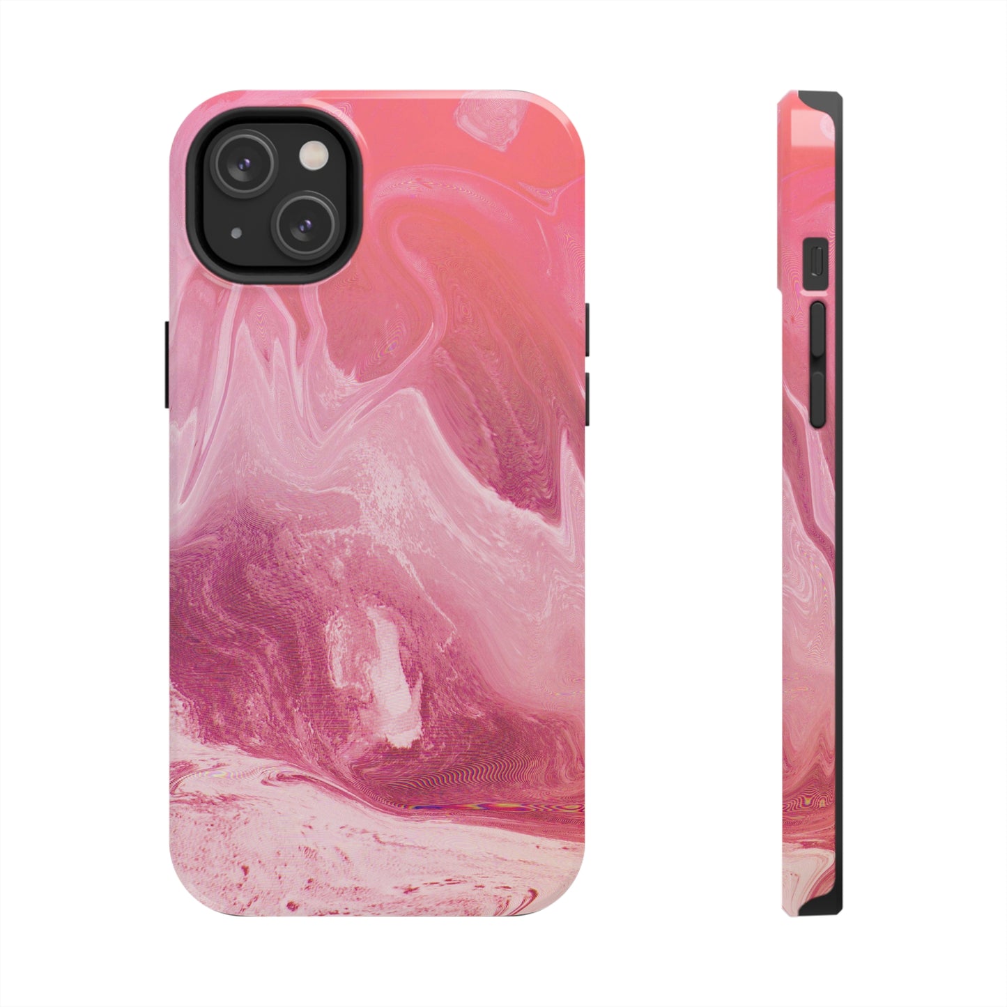 Pink Marble Design Tough Phone Case compatible with a large variety of iphone models, Gift, Phone Case