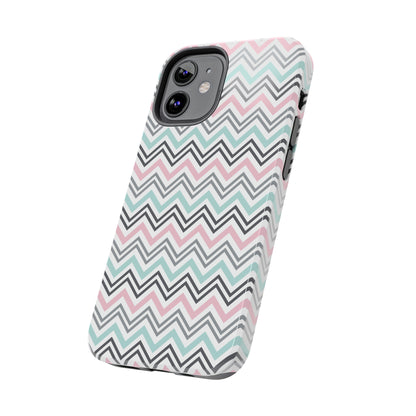 Pastel Chevron print design Tough Phone Case compatible with a large variety of iphone models